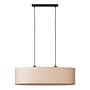 2-Flame pendant lamp Romm III Bamboo partly solid steel 1