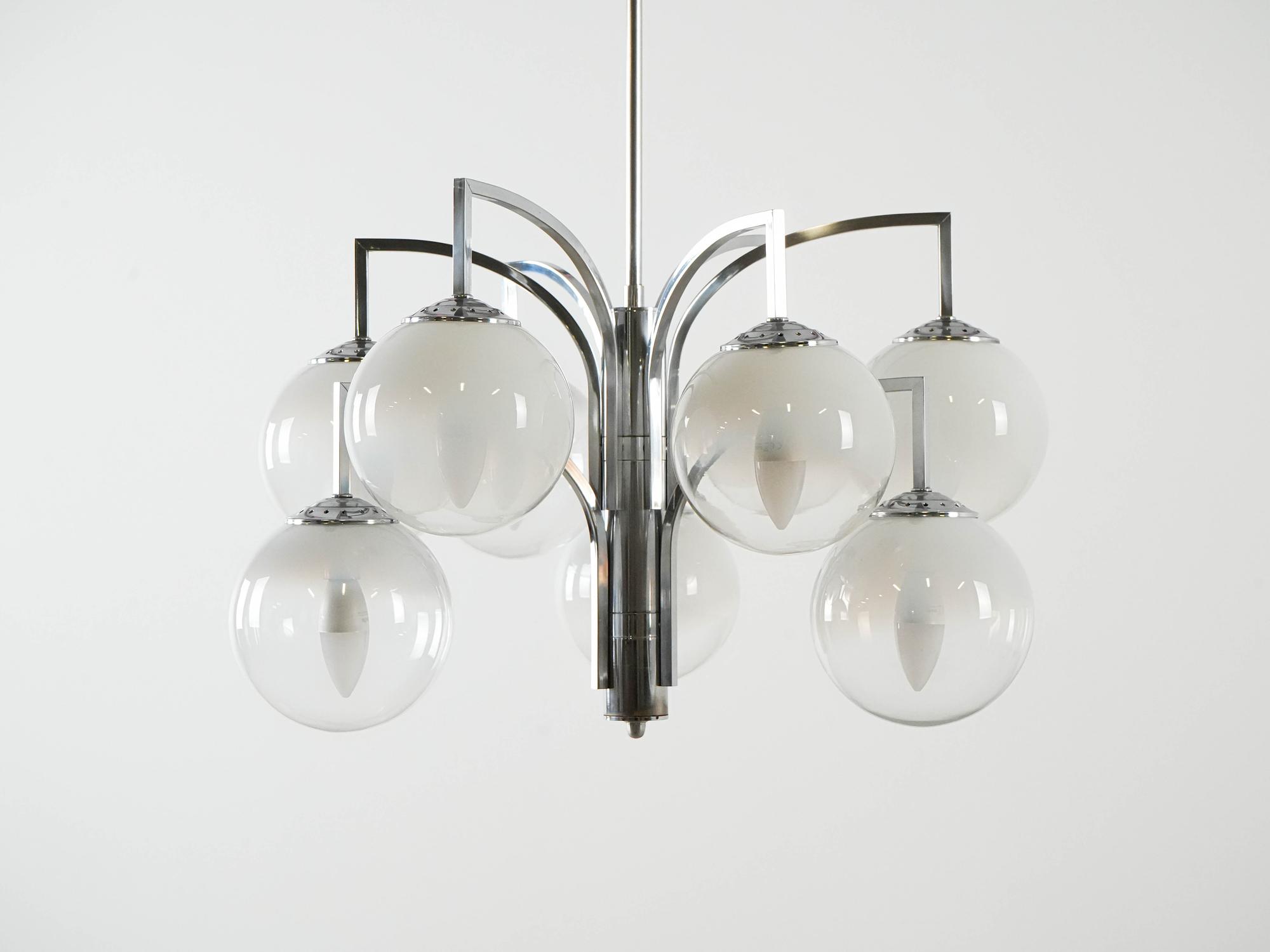 Kronleuchter Muranoglas 1970er Jahre 2