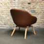 About A Lounge AAL 83 Soft Sessel Leder Holz Braun 2