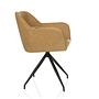ELVERUM SPU Dining chair Faux leather Light brown 5