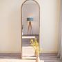Emma Standing Mirror Walnut Brown 50cmx 160cm 2