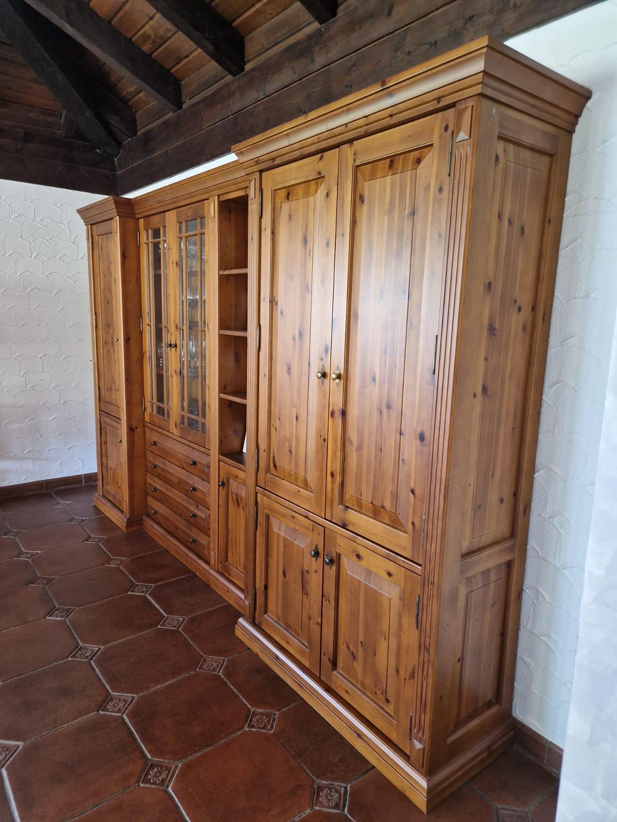 Biblioteca Wohnzimmerschrank Braun 1