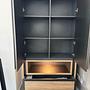 Schrank mit LED-Beleuchtung Akazienholz 2