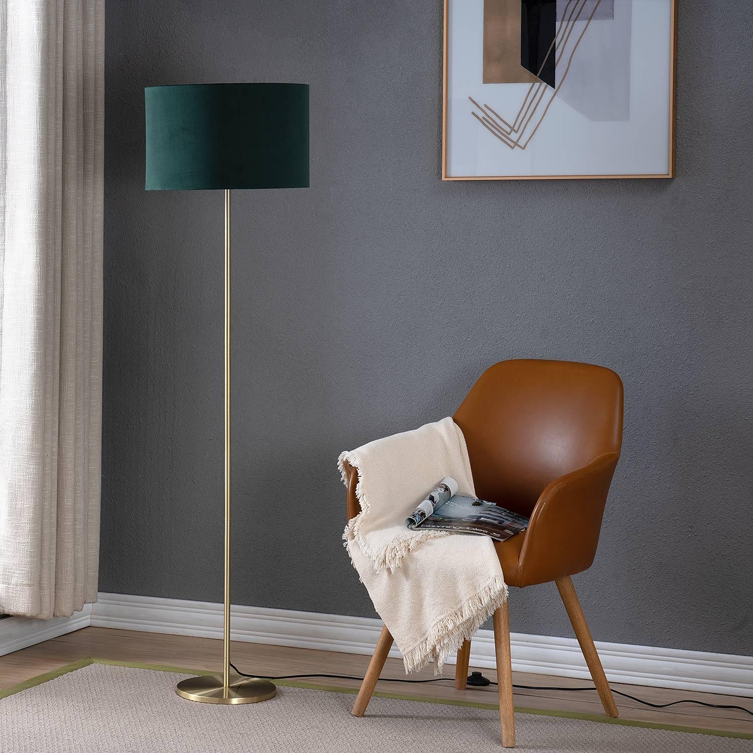 Stehleuchte Satley Samt Grün 2