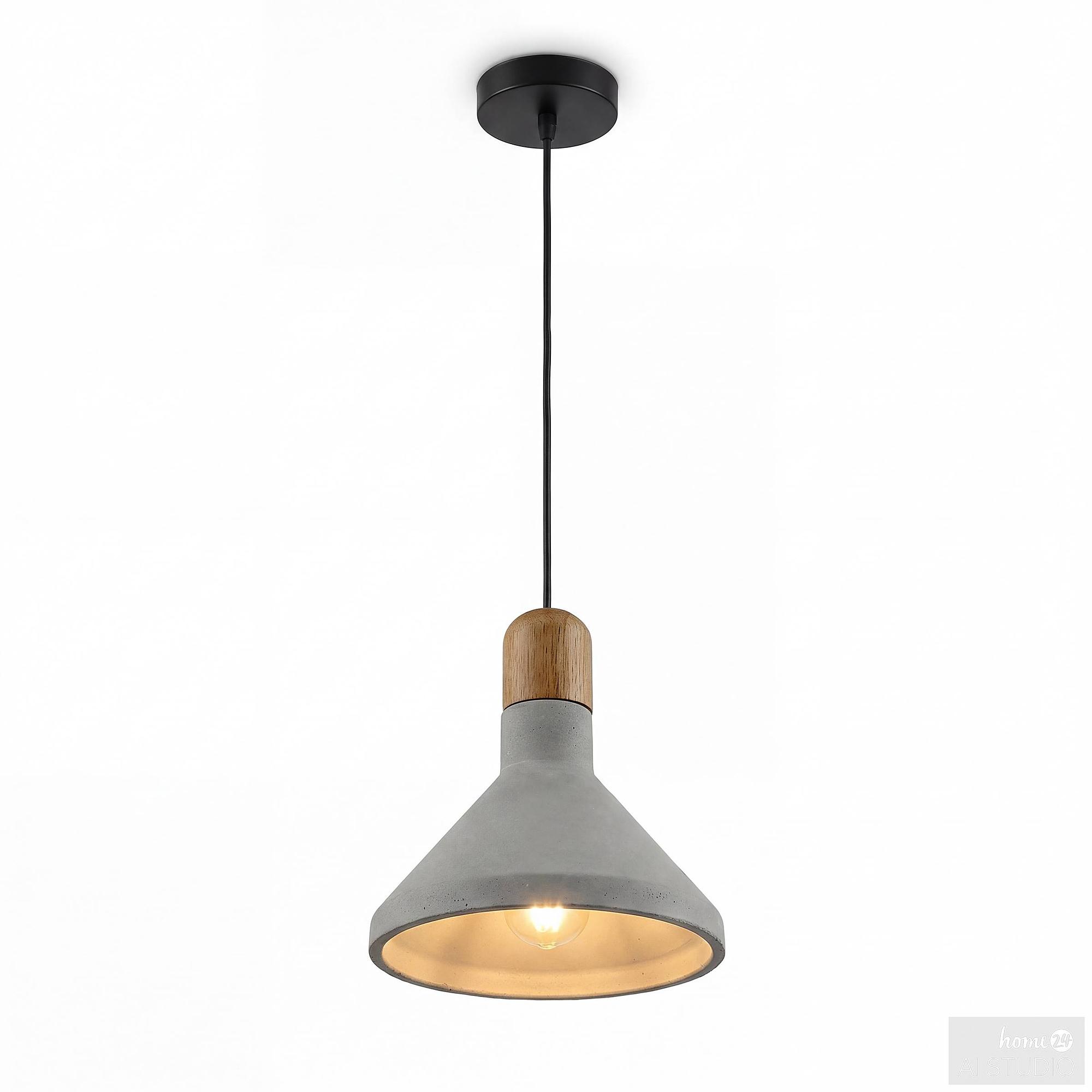 OREL Pendant Light 1-Light Concrete Iron 3
