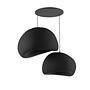 2-Flammig Wabi Sabi Chalkforms Pendelleuchte Schwarz 6