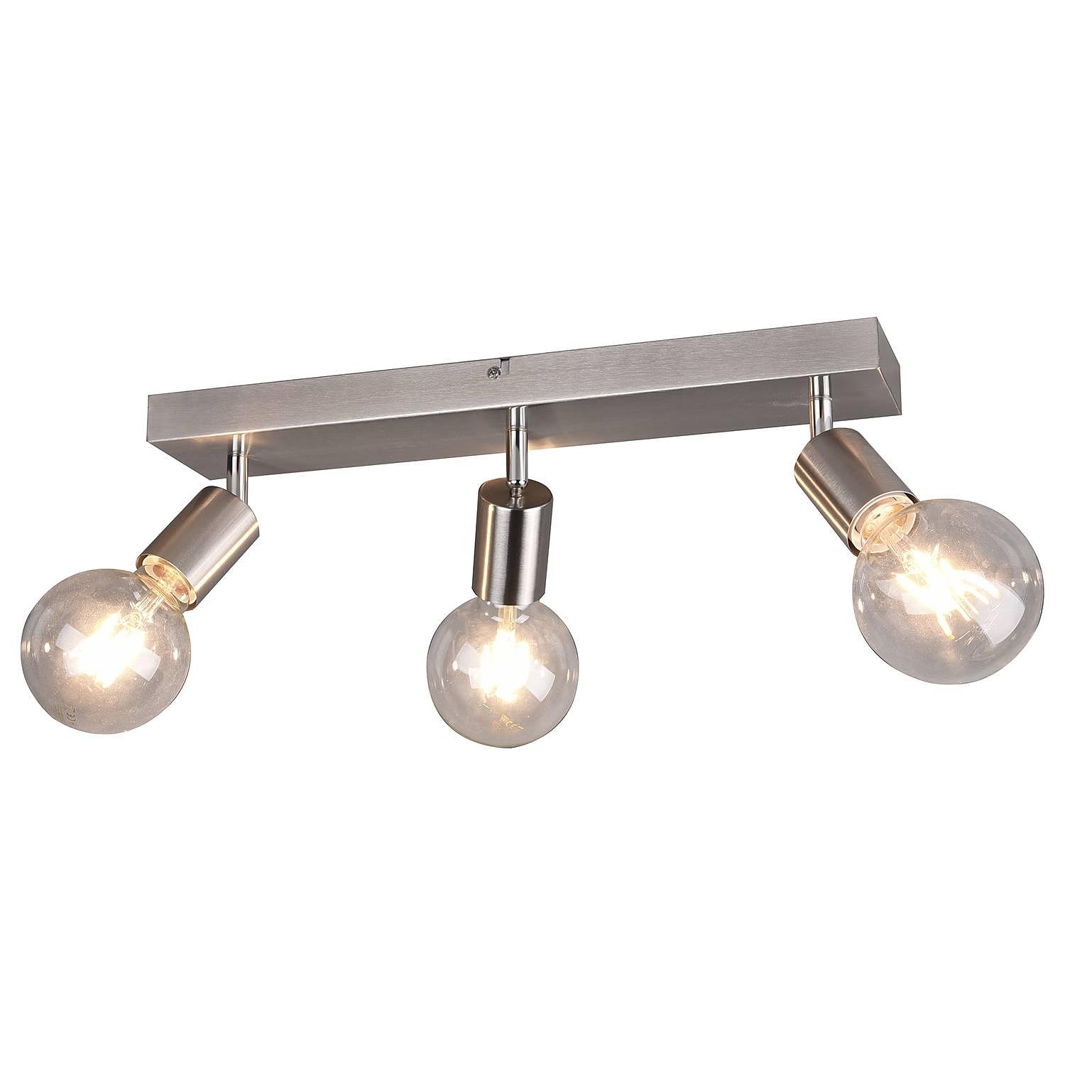 Vannes Deckenleuchte Eisen Silber 3-flammig 1