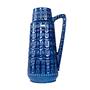 Blaue Keramikvase 1960er Jahre 0