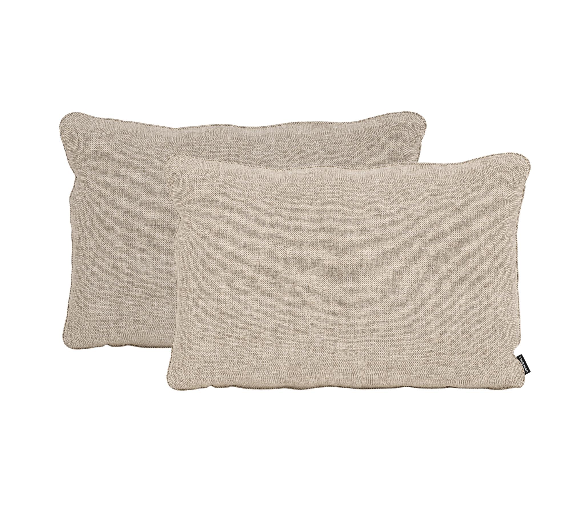 2x Posh Kissen Vega Cream mit Daunenfüllung 40 x 60 cm 0