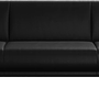Berne Sofa 3-Sitzer Nordic Grain Leder Schwarz 5130 0