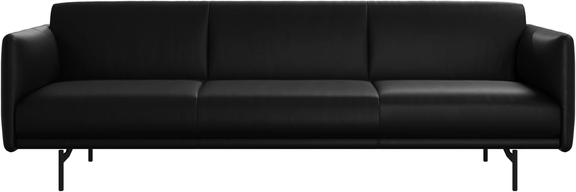 Berne Sofa 3-Sitzer Nordic Grain Leder Schwarz 5130 0