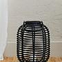 Mataram Kleine Schwarze Naturrattan Laterne
 0