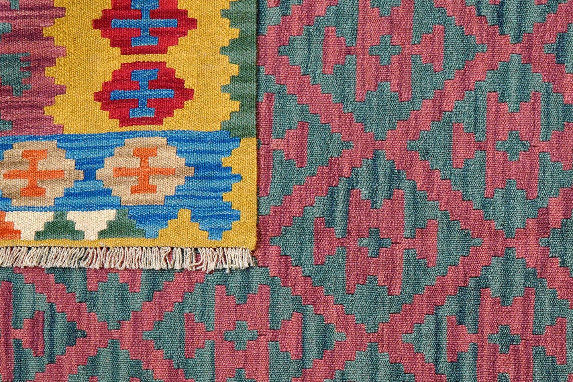 Kilim Gashgai Teppich Mehrfarbig 4