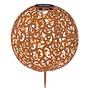 Sun lamp Mandala iron rust brown 2