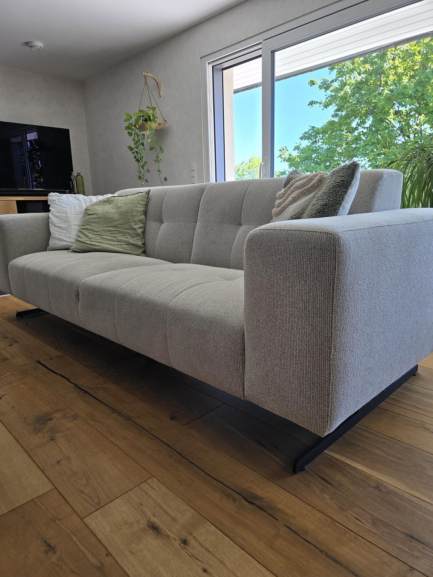 2x 2-Sitzer Sofa Grau 2