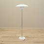 Stehlampe Metall Weiß 1970er Jahre 1