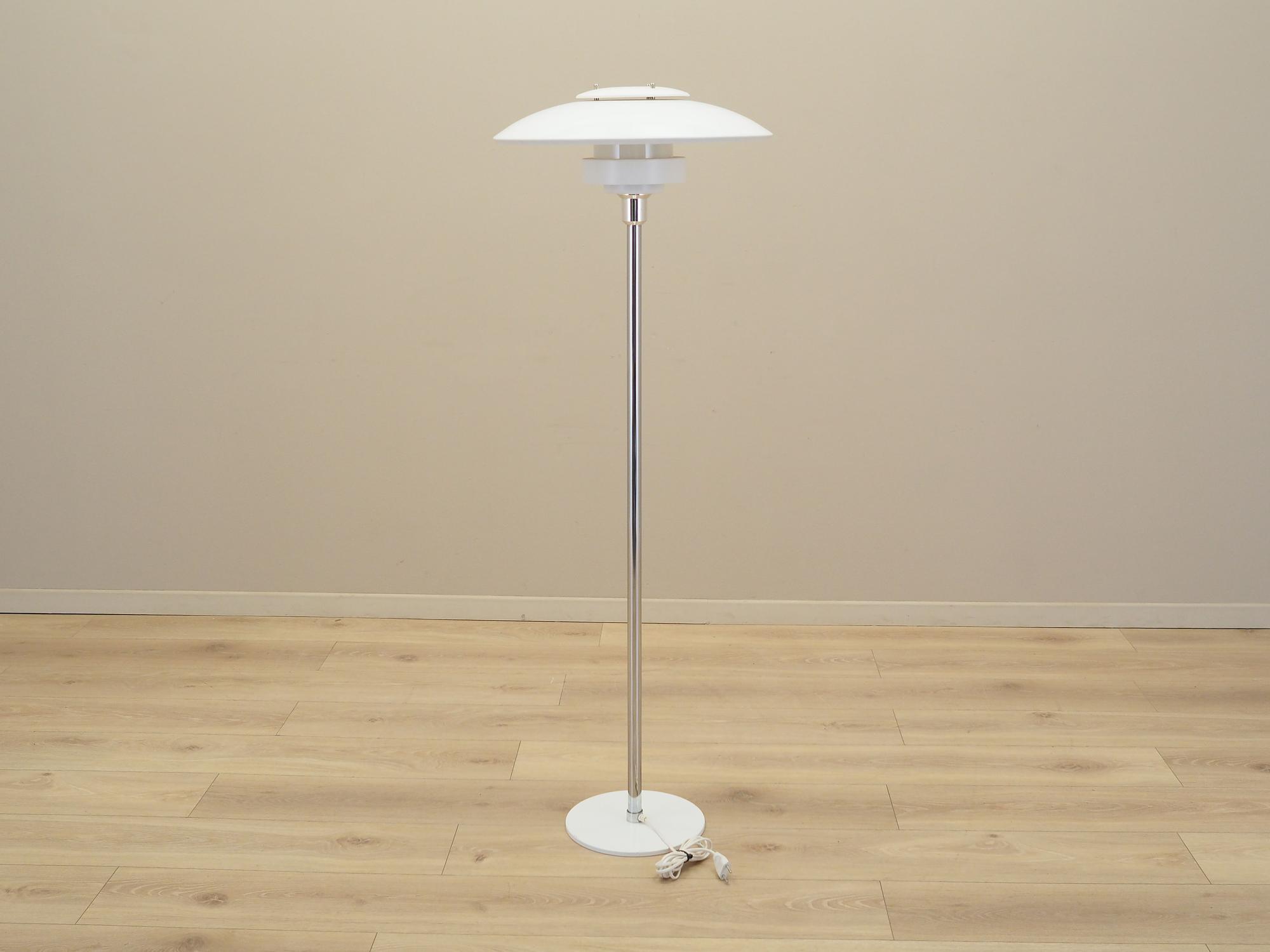 Stehlampe Metall Weiß 1970er Jahre 1