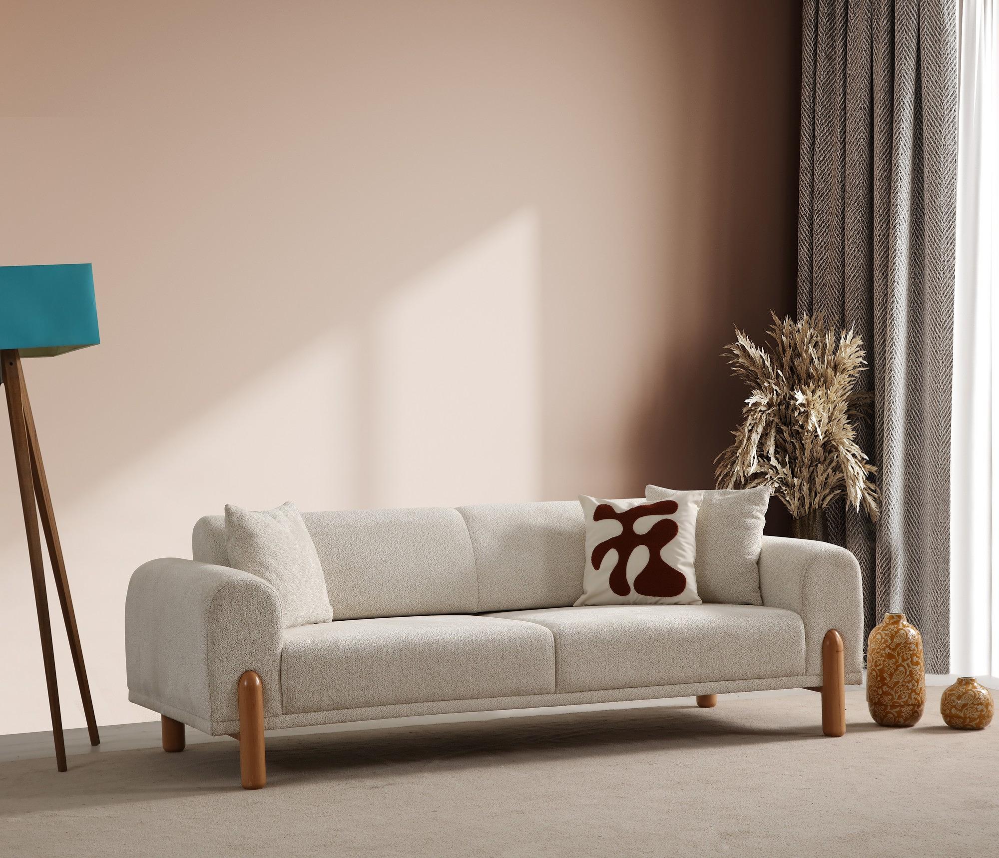 Lyke 3-seater armchair Cream 0