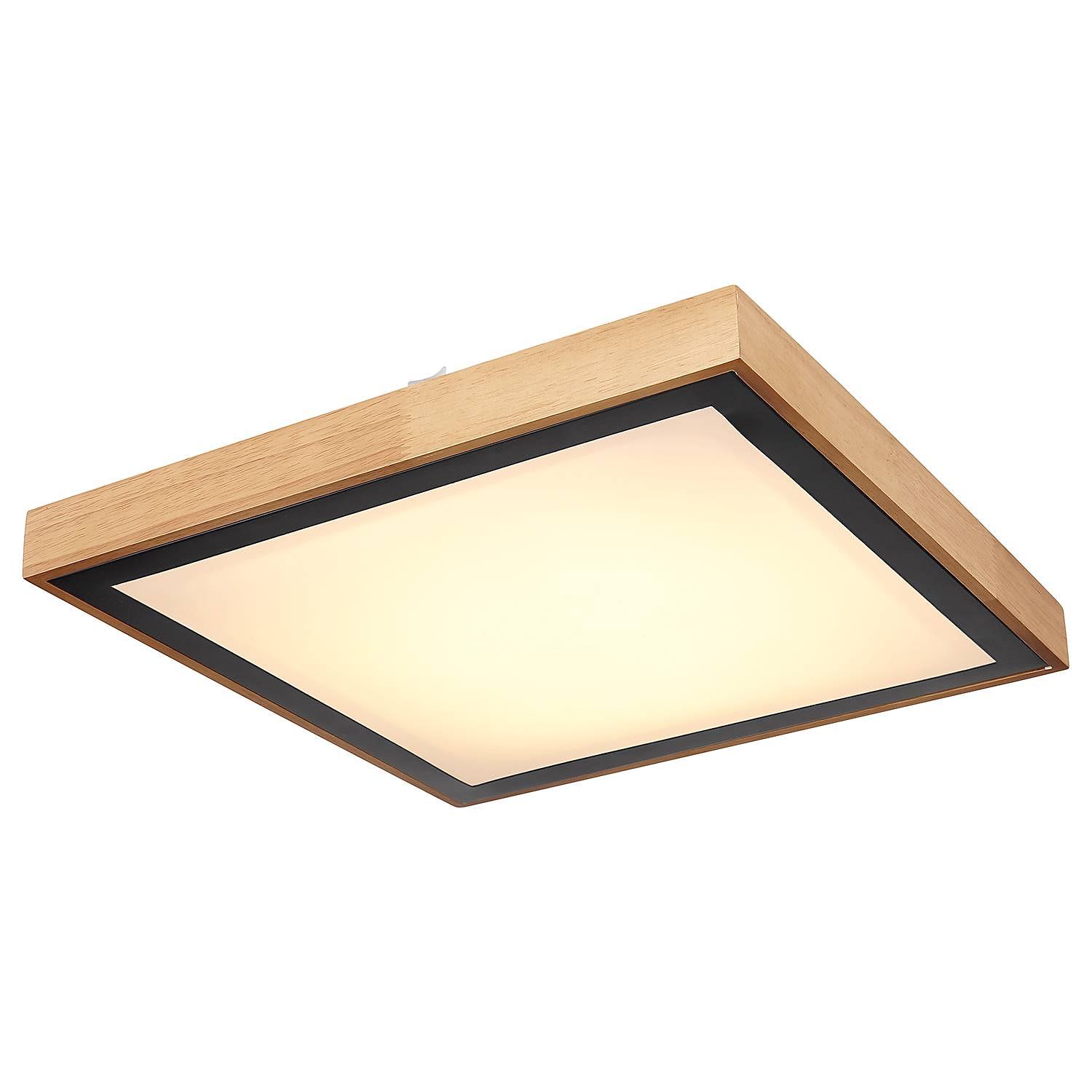 Ceiling light Bruno Type B Iron Acrylic glass Oak 0