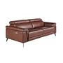 3 seater relaxation sofa in brown leather 6117 0