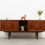 Vintage Sideboard Teakholz Braun 1970er Jahre  1