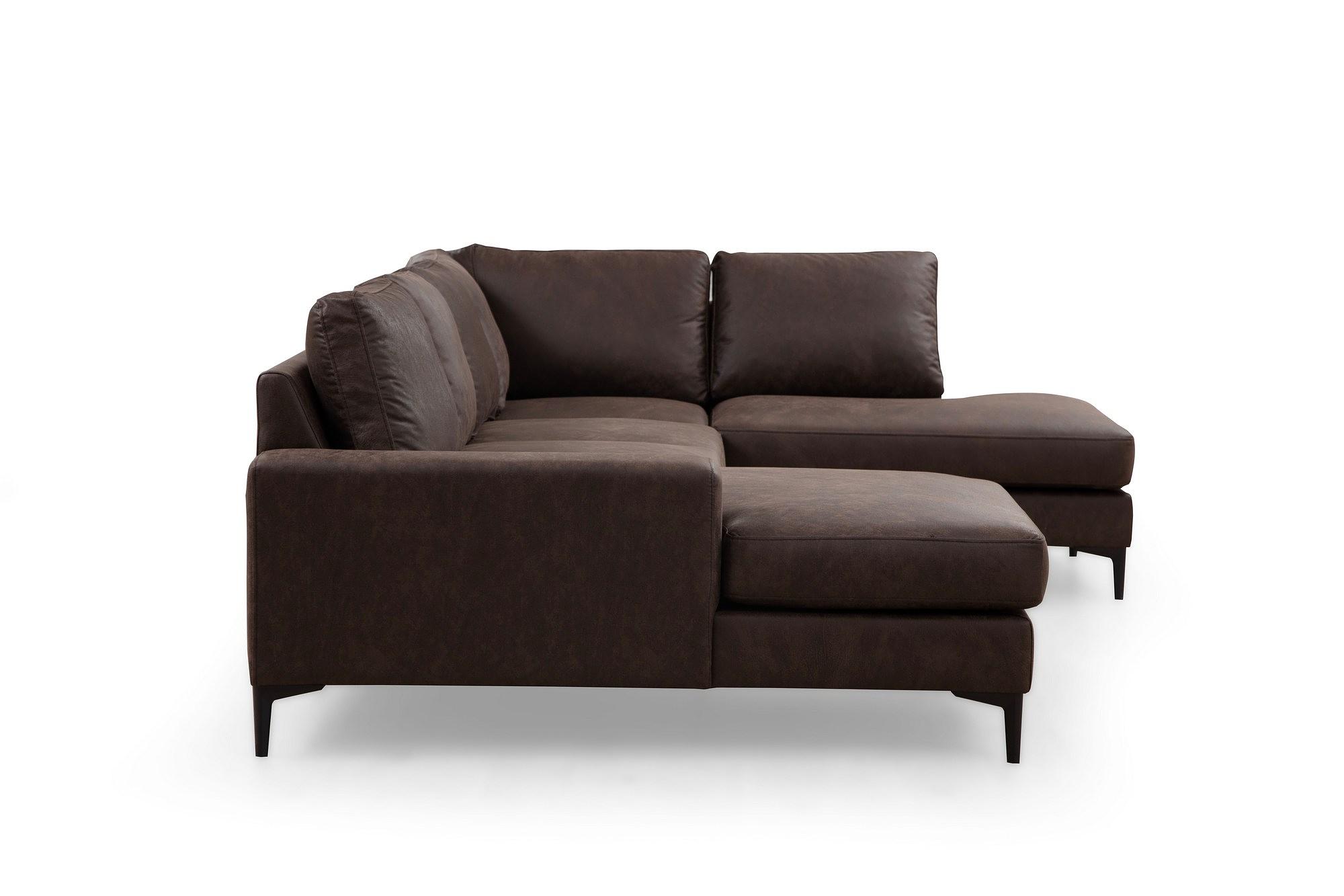 Porto Corner Sofa Brown 4