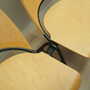 6x Vintage Chair Wood Metal Brown 1970s 5