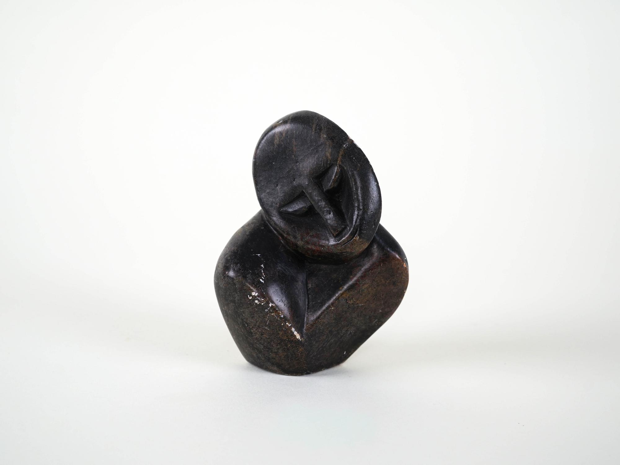 Abstract Stone Sculpture 1980s 2