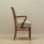 Vintage Chair Walnut Wood Textile Gray 1970s 6