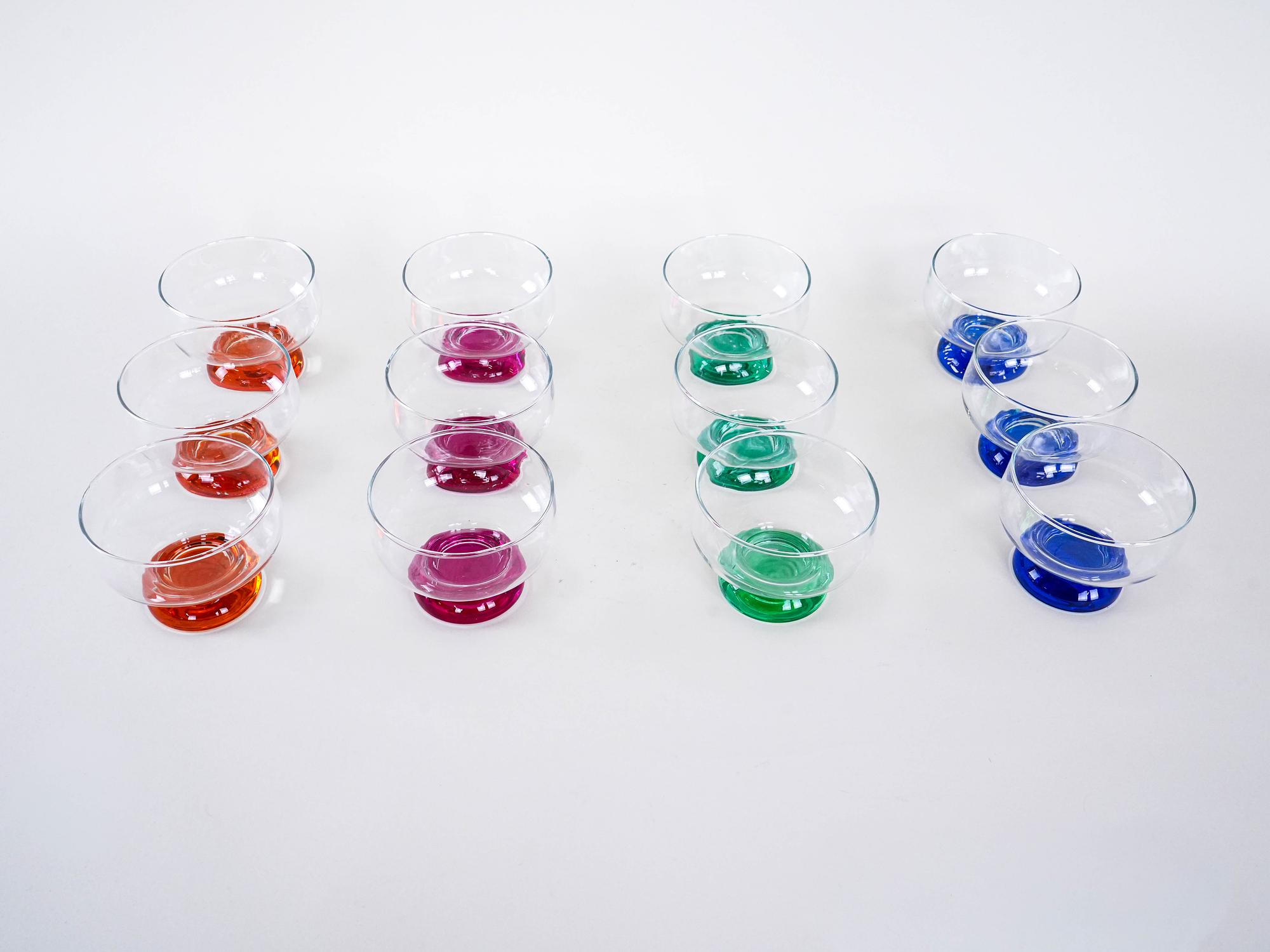 Nachtischschalen-Set Mehrfarbig 1970er Jahre 3