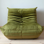 Togo Lounge Set 3 pezzi velluto verde oliva 4