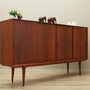 Vintage Highboard Teakholz Braun 1970er Jahre 5