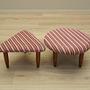 Fußhocker-Set 2-Teilig Braun 1990er Jahre 1