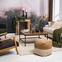 Coffee table GRASBY Solid pine Metal Dark pine Black 2