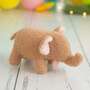 Baby Elefant Plüschtier Baumwolle Braun 0