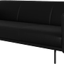 Berne Sofa 3-Sitzer Nordic Grain Leder Schwarz 5130 1