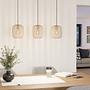 3-Flammig Pendelleuchte Romazzina Stahl Beige 2