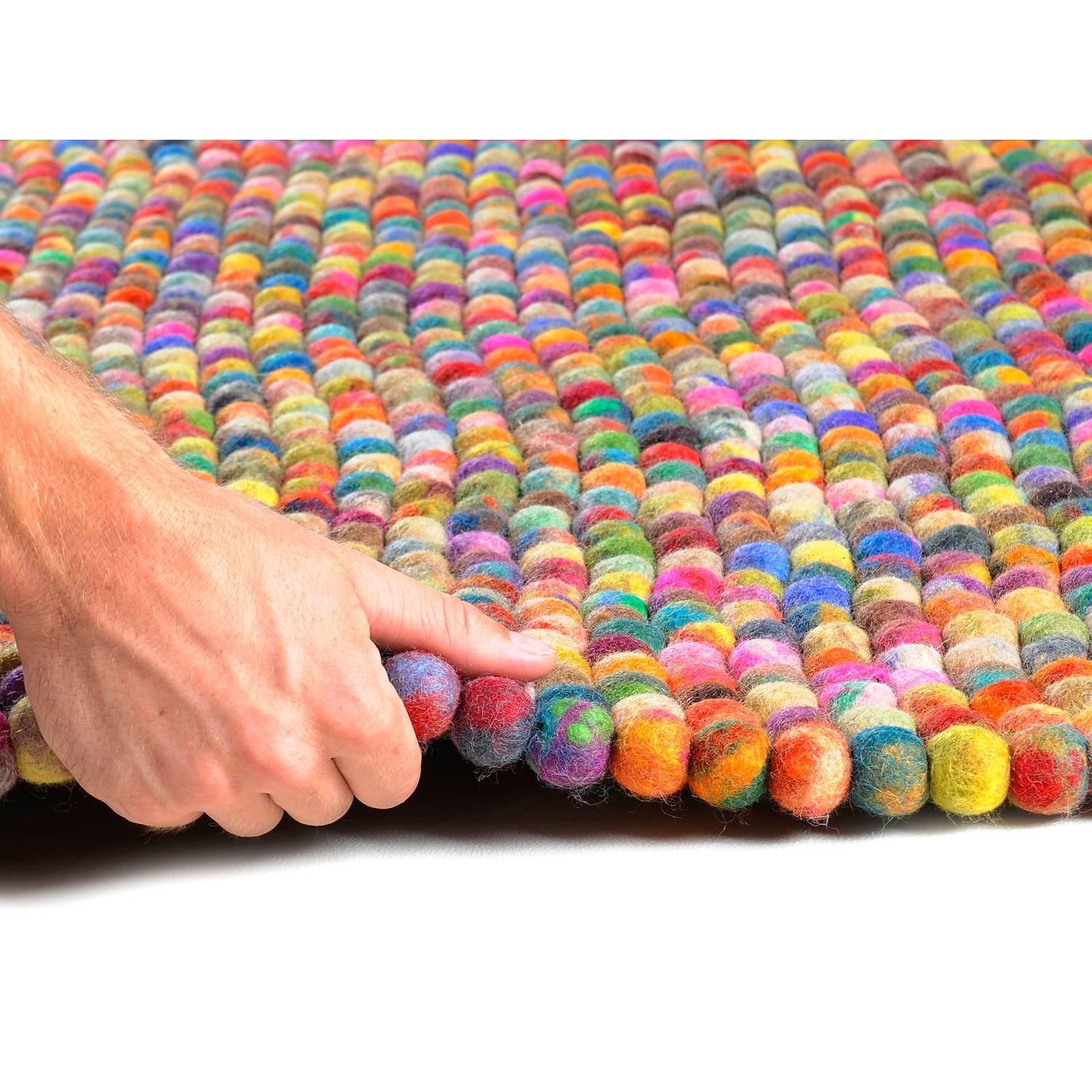 Felty Wollteppich Schurwolle Mehrfarbig 40 x 60cm 2