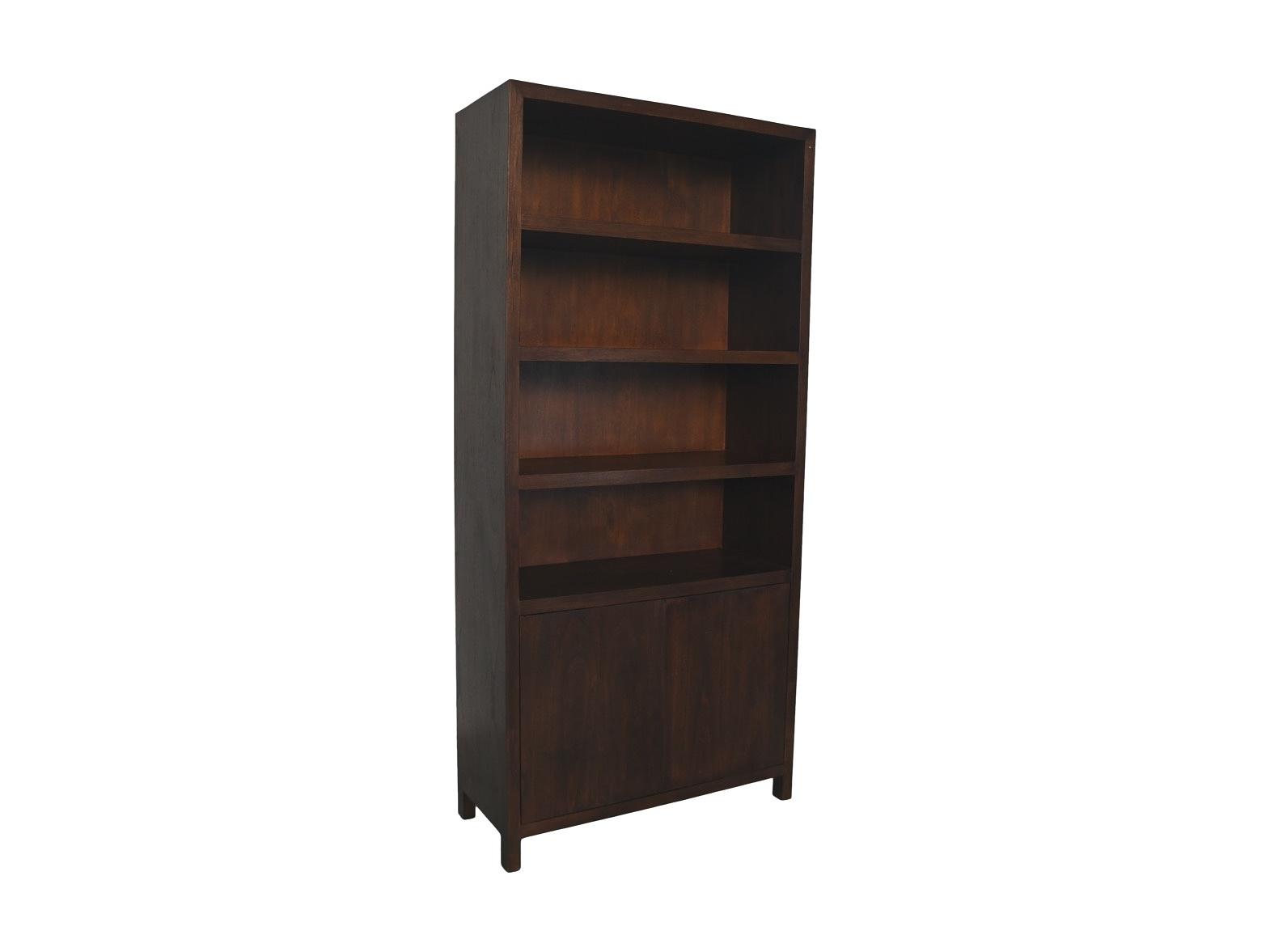 Wandregal Teakholzfurnier Braun 2