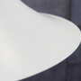 Vintage pendant lamp metal white 1960s 5
