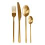 Besteck-Set Gloria (16-teilig) Edelstahl Gold 4