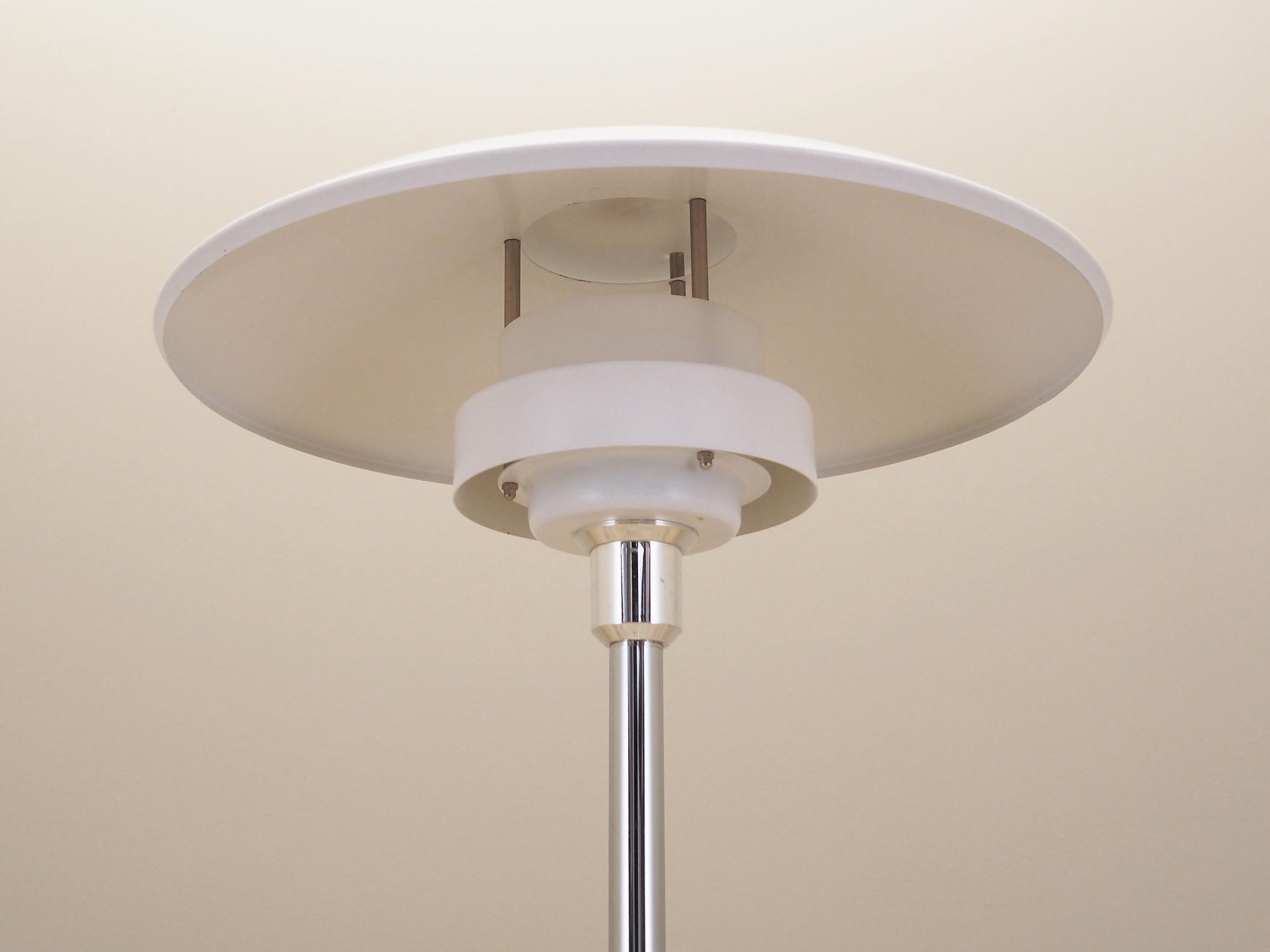 Stehlampe Metall Weiß 1970er Jahre 3