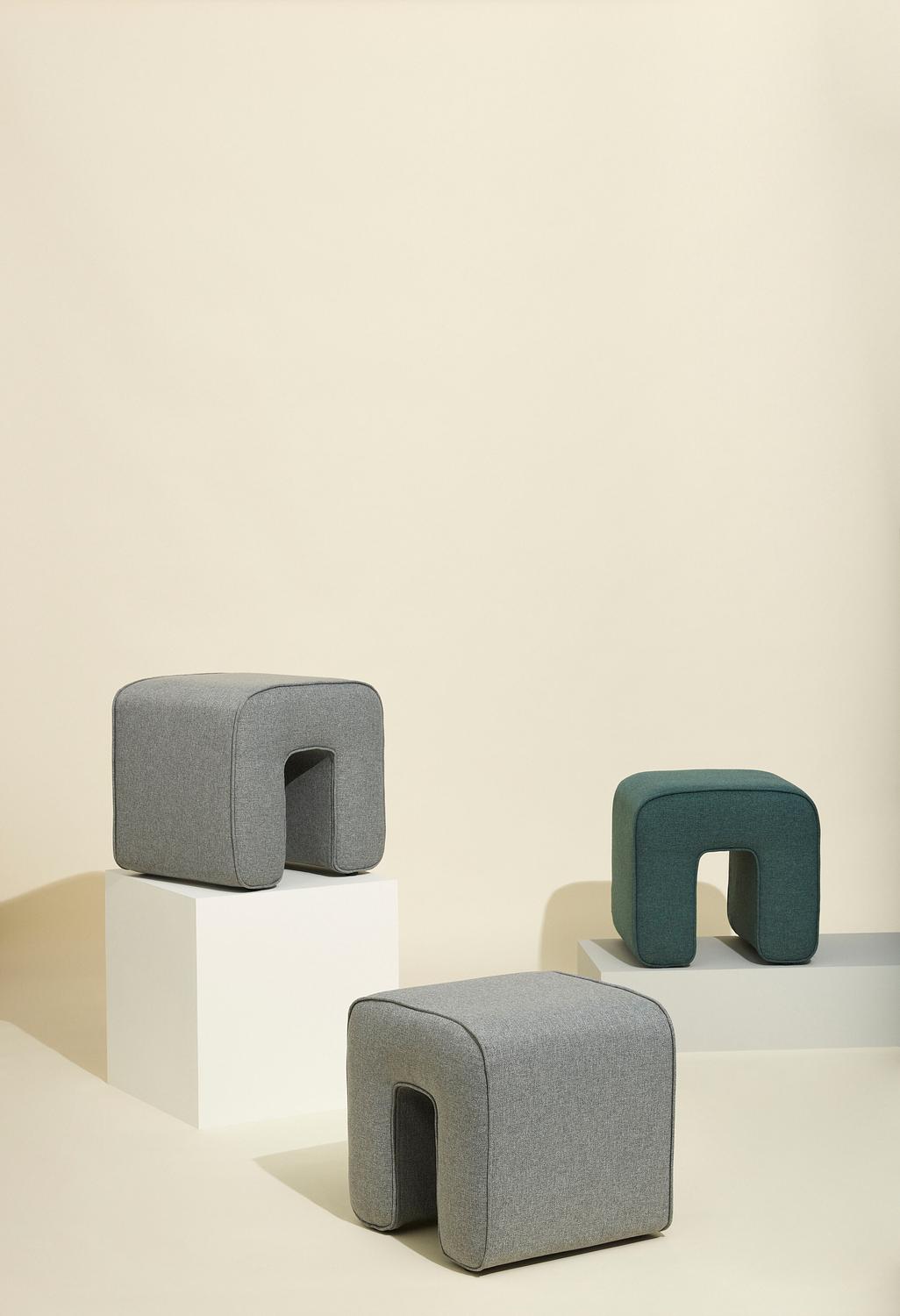 Sculpture Pouf Grey 0
