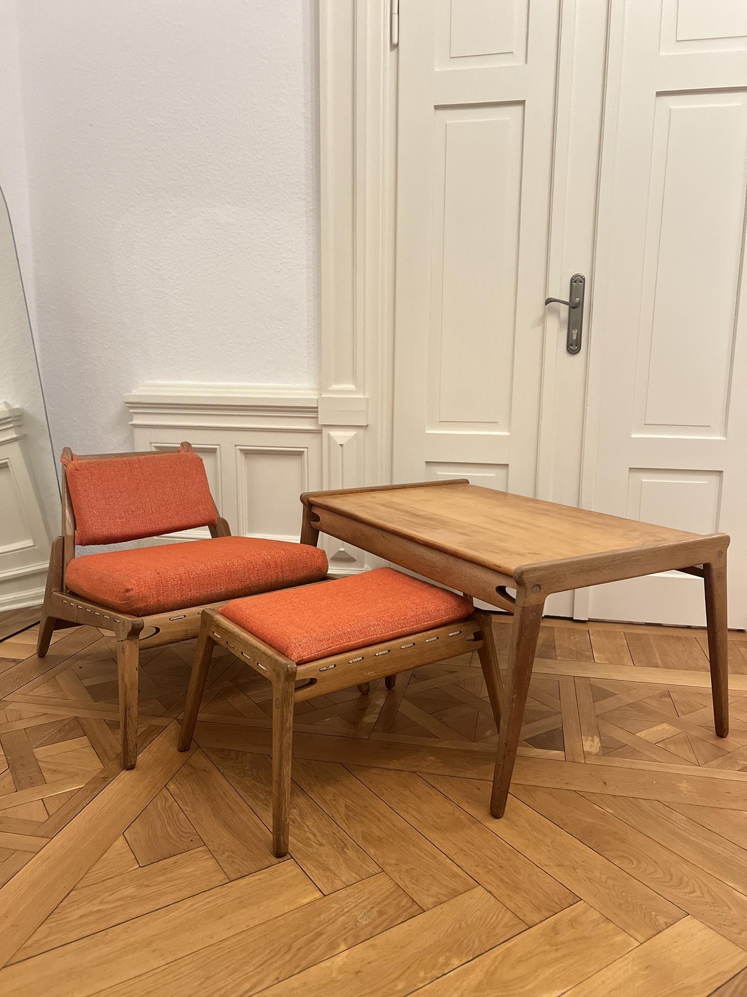 Vintage Hunting Chair Set Heinz Heger 1960er Jahre 0