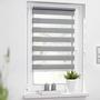 Duo-Rollo Klemmfix Webstoff Grau 80 x 150 cm 2