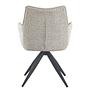 2x Sugra Armchair Set Swivel Gray Beige 3