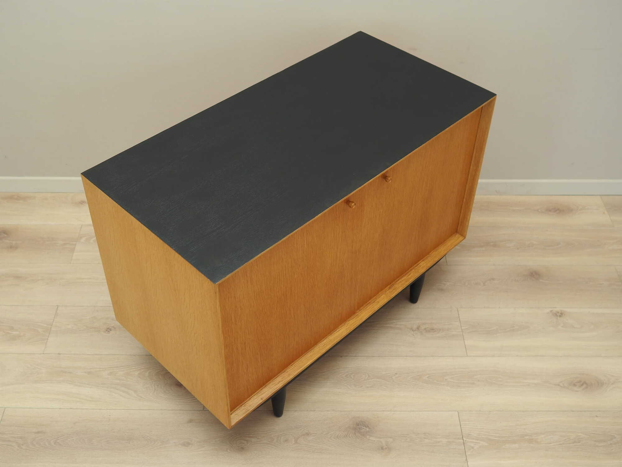 Vintage cabinet wood beige 1970s 5