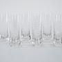 Set of 6 glasses transparent 1970s 3