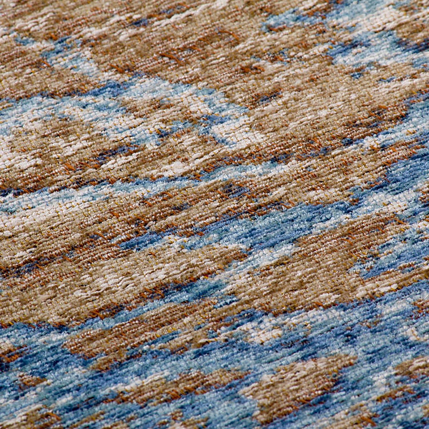 Kurzflorteppich Blaze II Blau Beige 4