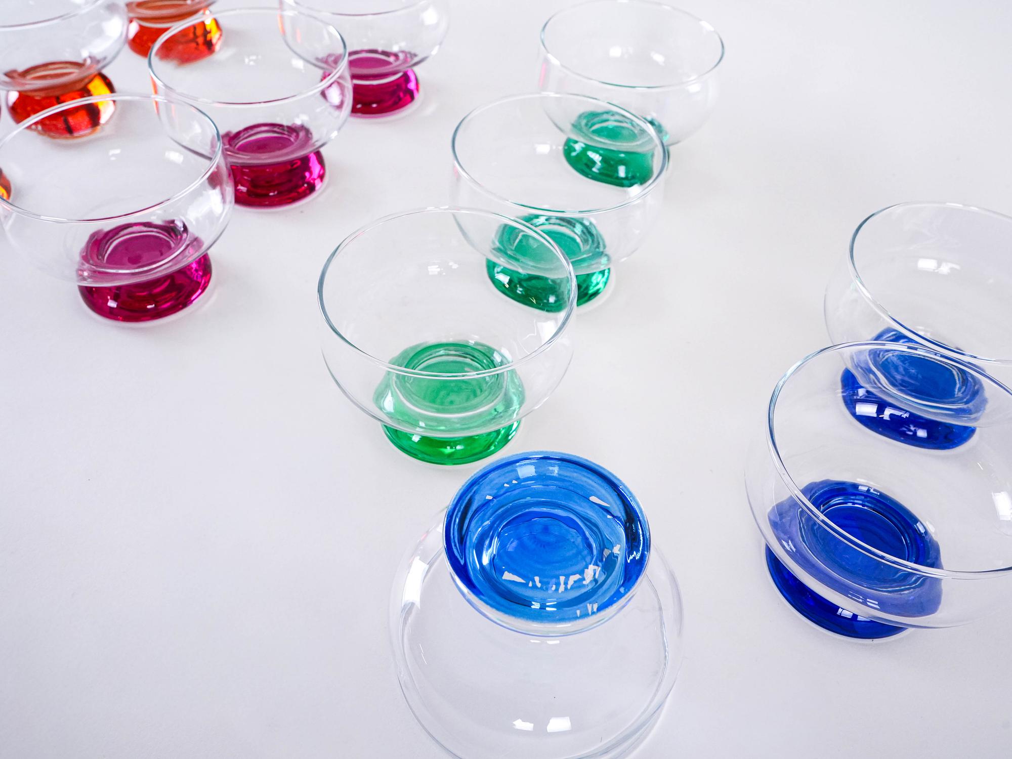 Nachtischschalen-Set Mehrfarbig 1970er Jahre 5